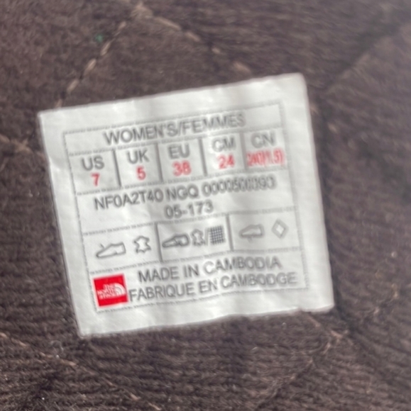 THE North Face Ballard Lace II Leather Boots. Ladies Size 7. Brown - Picture 9 of 9